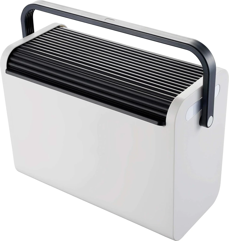 Portable File Case with Roller Lid Black/Grey