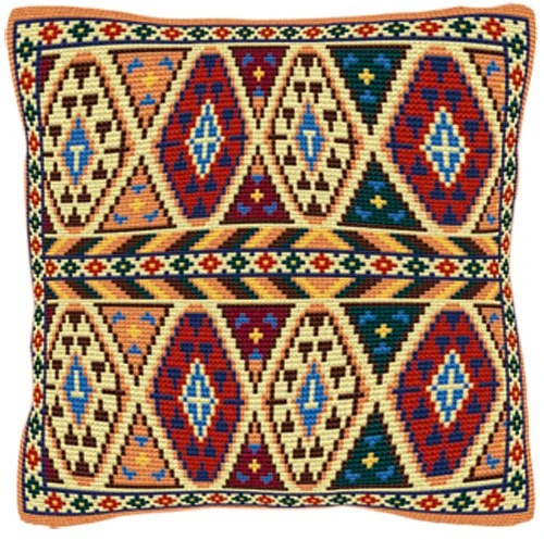 Brigantia Needlework Inca Tapestry Cushion Front Kit in Cross Stitch