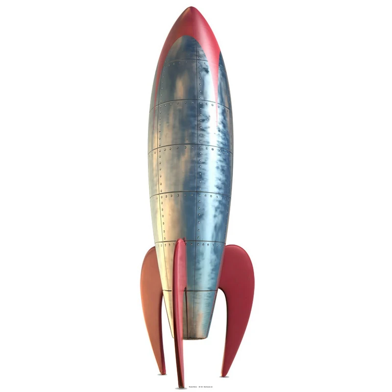 Star Cutouts Cut Out of Retro Rocket 1950's Style, 186 cm