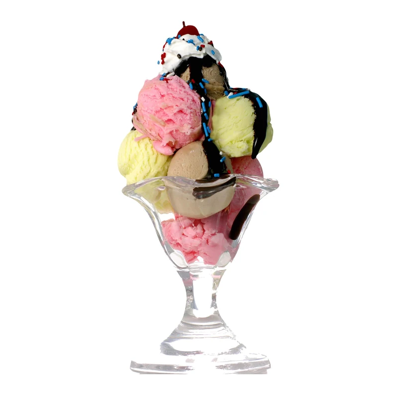 SC066 Star Cutouts Large Pink & White Ice Cream Sundae Cardboard Cutout – 185cm