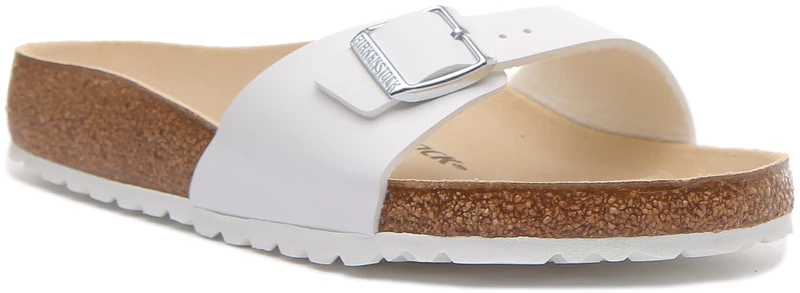 Birkenstock MADRID Birko-Flor, Men's Sandals, White (Weiß), 9.5 UK (44 EU)