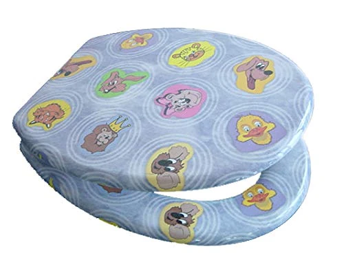 Toilet Seat Comic Design Chrome-Plated Brass Hinges