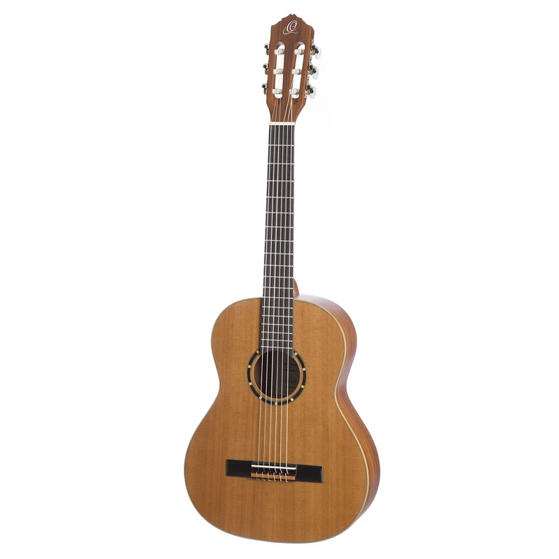 Ortega Guitars Classical Guitar Left-Handed – 3/4 – Family Series – Including Gig Bag – Cedar, Mahogany, Natural (R122L-3/4)