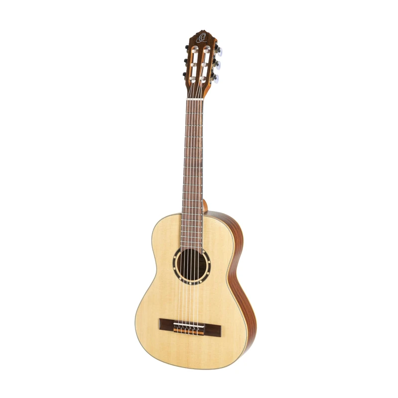 Ortega Guitars Classical Guitar Left-Handed – 1/2 – Family Series – Including Gig Bag – Spruce, Mahogany, Natural (R121L-1/2)