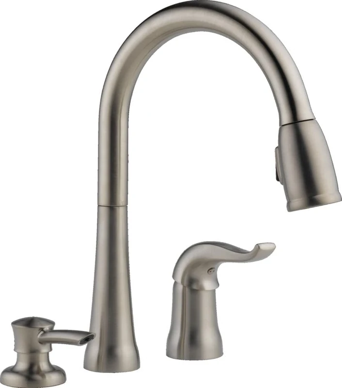 Delta 16970-SSSD-DST Kate Kitchen Faucet, Stainless, Overall Height: 14-5/16