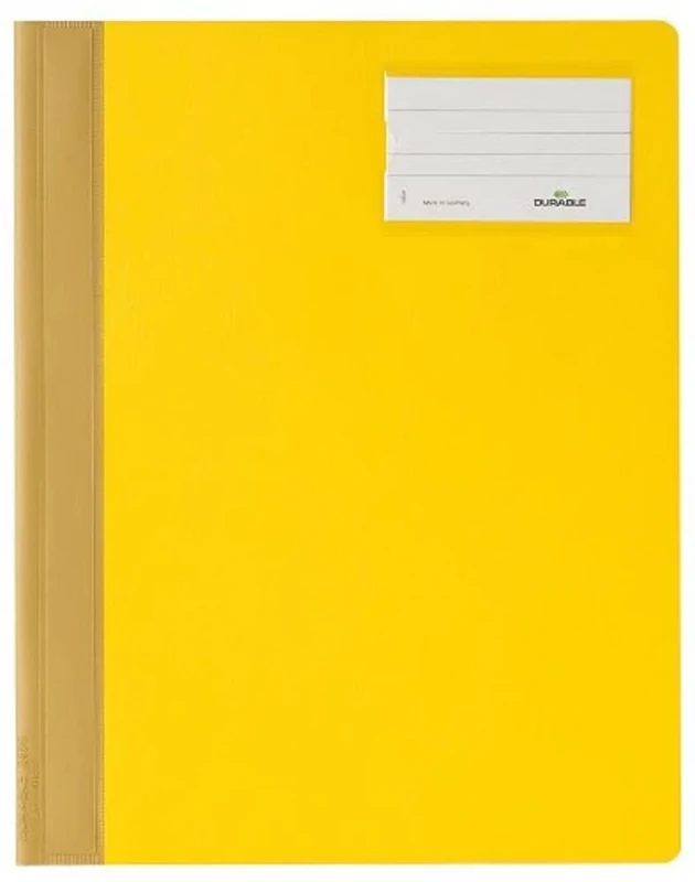 Durable 250007 Slip Folder, A4 Extra Wide (Pack of 25) - Yellow