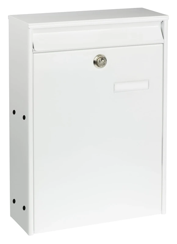 Burg-Wächter System Letter Box A4 Format, with Holes Galvanised Steel, Leipzig 777 W, Brown