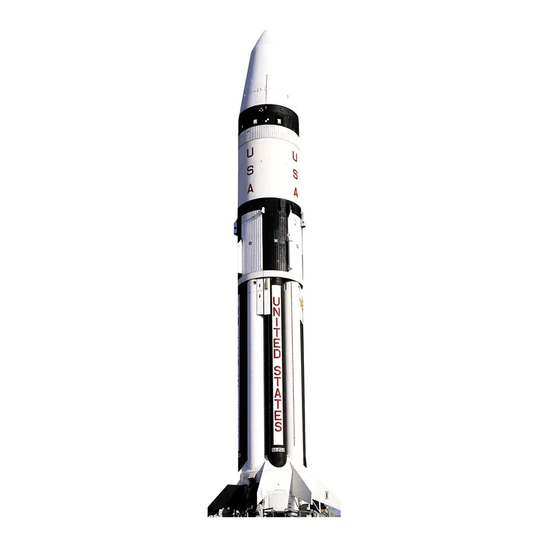 Star Cutouts Rocket Spacecraft Cardboard Cutout – Space Theme Party Decoration, Event Display & Fan Prop - Image 1