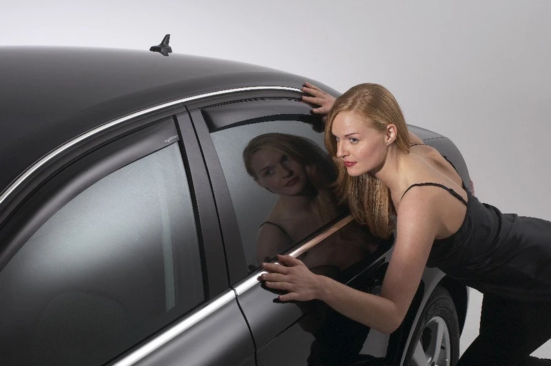 ClimAir Wind Deflectors Black Compatible with Honda Civic 3-Door 2001-2005