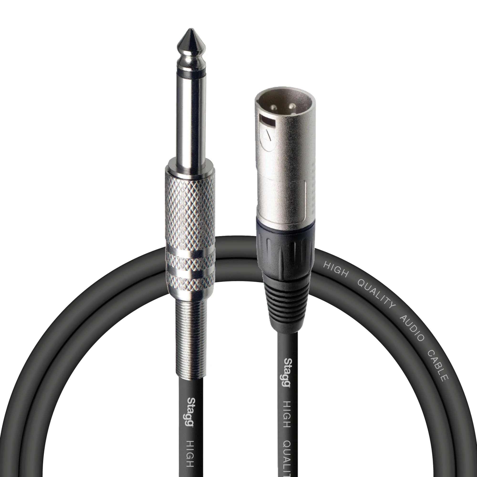 Stagg SAC1PXM DL 1 m S Series Deluxe Stereo Jack Male XLR Cable