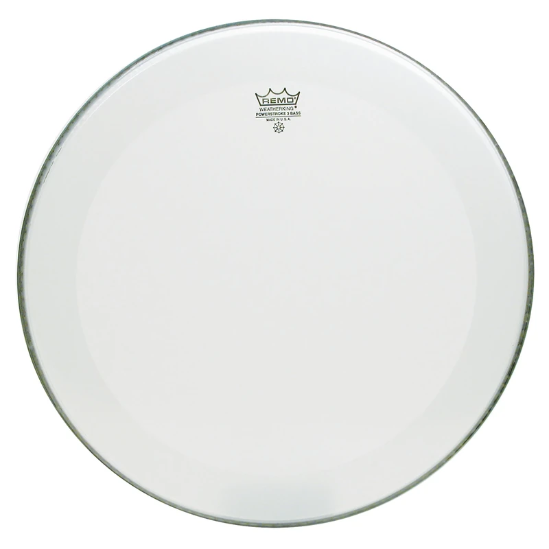 Remo Powerstroke 3 Smooth White Bass Drum Head with No Stripe 18" P3-1218-C1