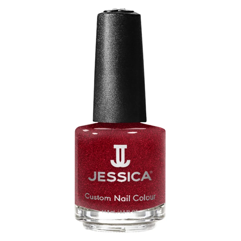 JESSICA Custom Nail Colour, Bedazzler, Red, 14.8 ml