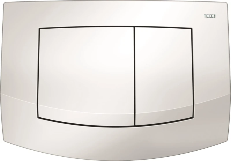 TECE Teceambia 9240200 Cover Plate with 2 Flushes of Different Powers White - Image 1