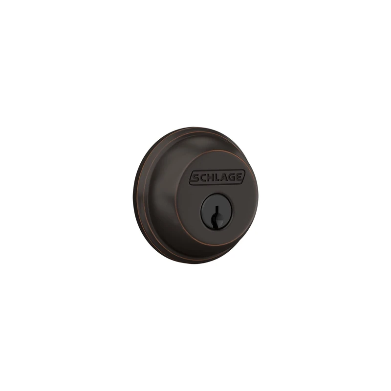 Schlage B60N716 Deadbolt, Keyed 1 Side, Aged Bronze by Schlage Lock Company