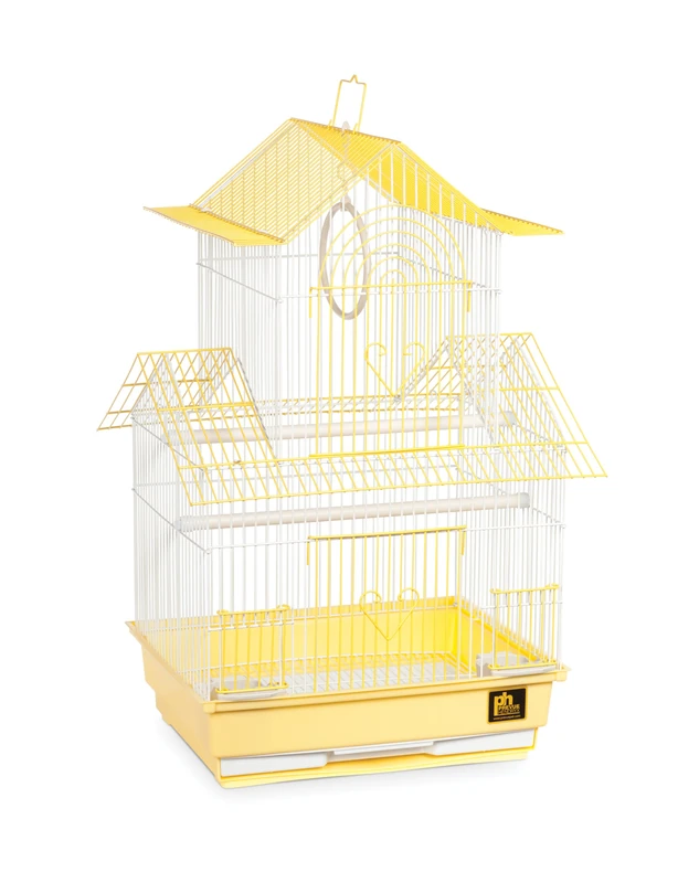 Prevue Hendryx SP1720-1 Shanghai Budgie Cage, Yellow and White