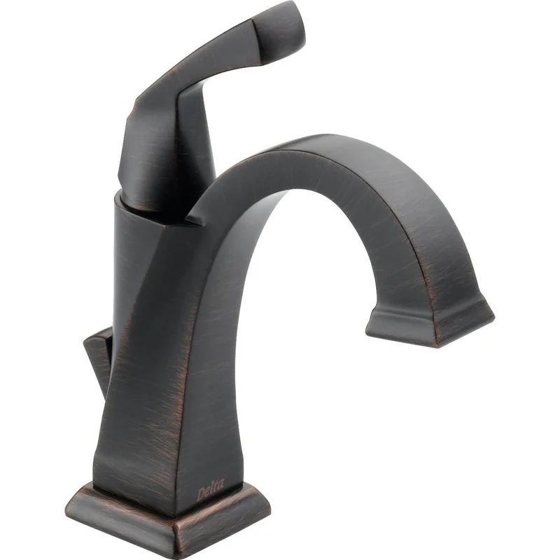 Delta 551-RB-DST Dryden Single Handle Centerset Bathroom Faucet, Venetian Bronze