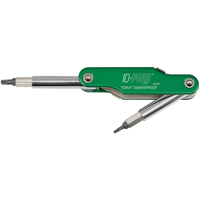 Klein Tools 32537 10-Fold Torx Tamperproof Screwdriver/Nut Driver , Green