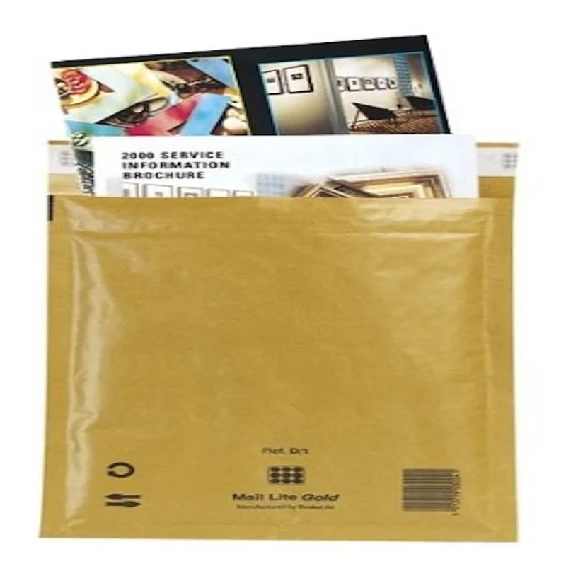 Mail Lite Gold Padded Mailing Bags, Size K/7, Gold, 365mm X 476mm, Box of 50