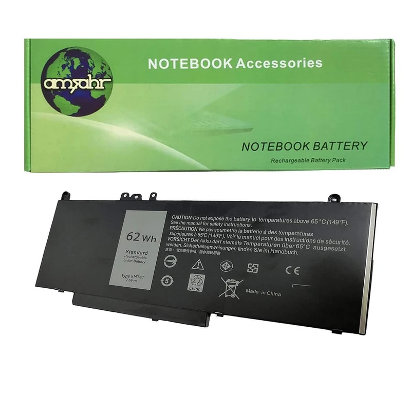 Amsahr Replacement Battery with Mini Optical Mouse for DELL 6MT4T/LATITUDE 15 5000/E5470/E5570/14-E5470/14 5000
