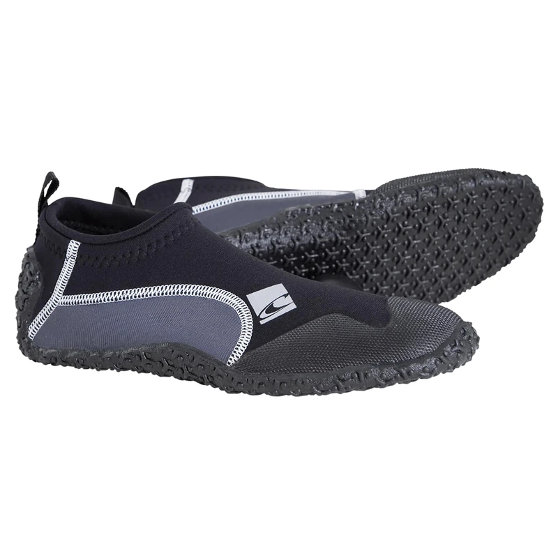 O'Neill Reactor 2 2mm Reef Booties, Black/Coal, 11 - Image 1