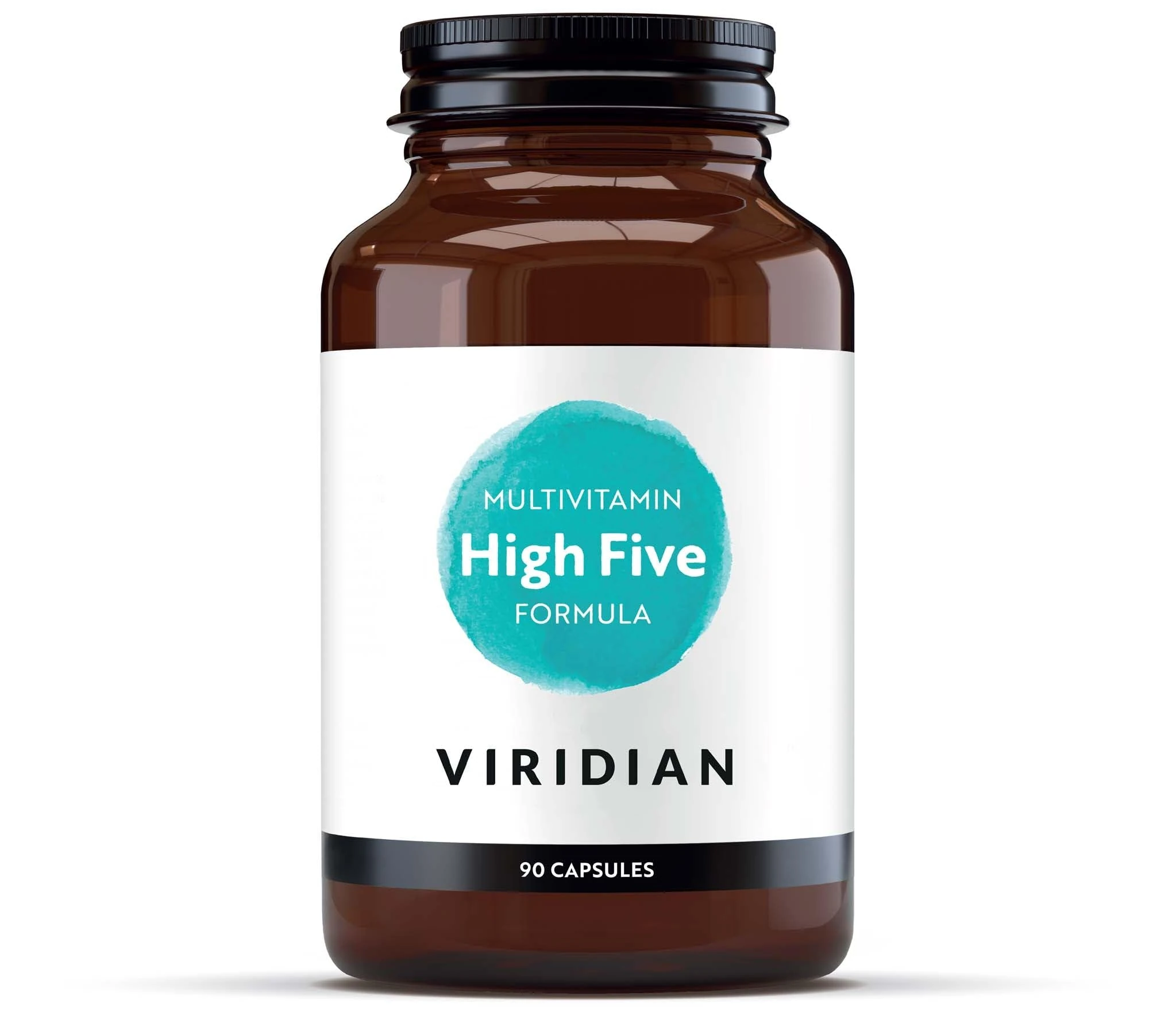 Viridian - High Five Multivitamin Formula - 90 Veg Caps | Support Energy & Vitality with 23 Essential Nutrients & Including Vitamin B5 | Formulated by Nutritionists | No Artificial Additives | Vegan