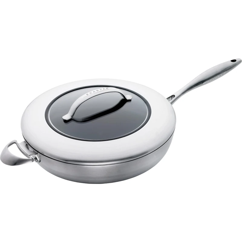 SCANPAN CTX 32 cm Saute Pan with Lid, Silver, 65103200