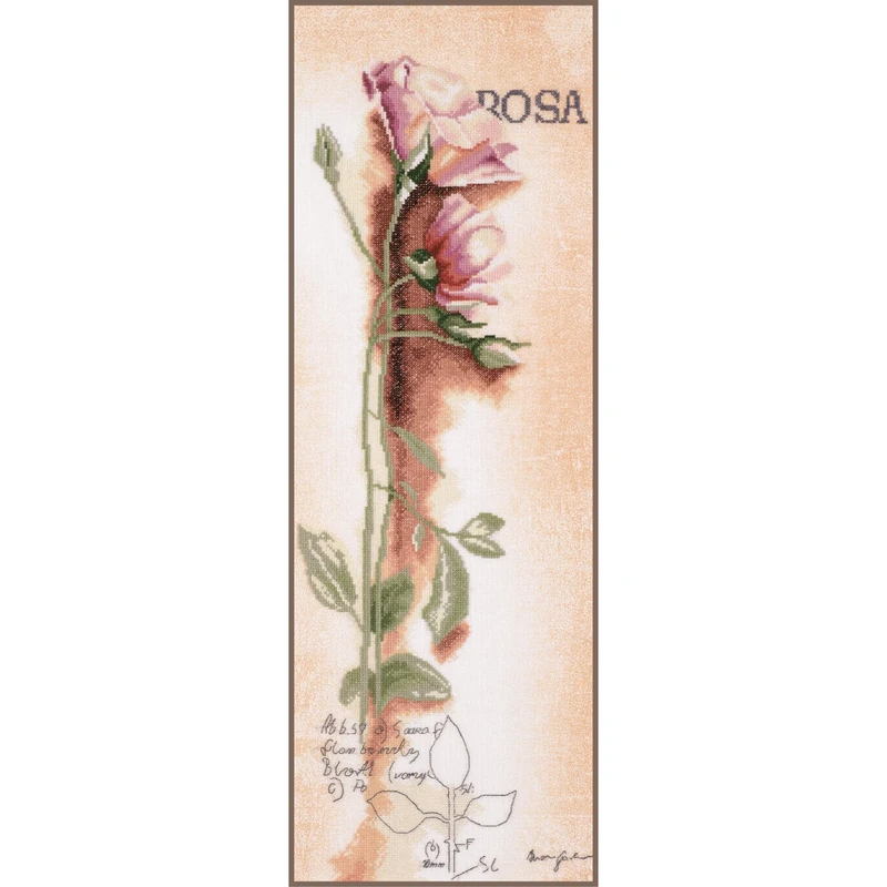 Rosa Counted Kit Botanical