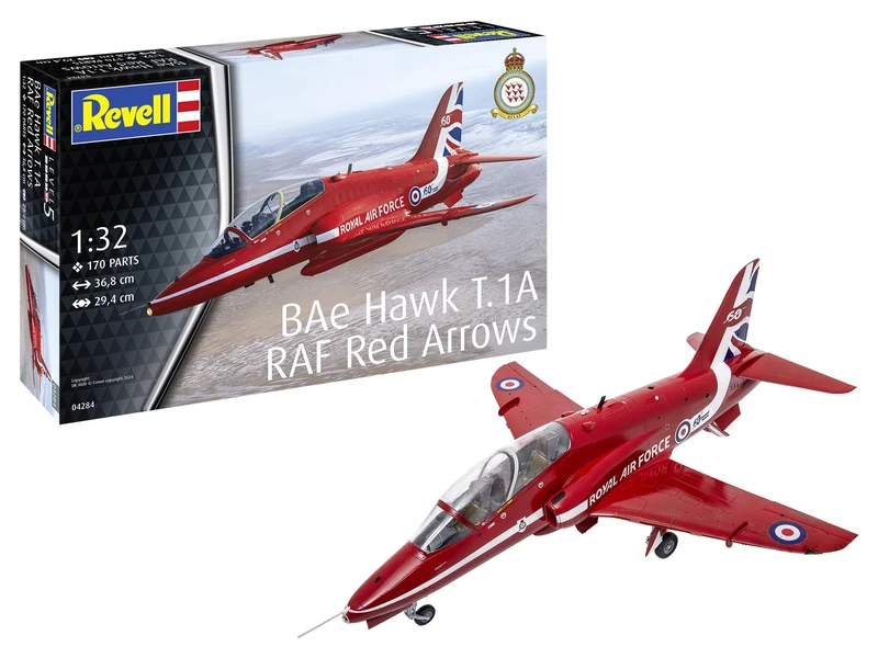 Revell 04284 BAe Hawk T.1A "RAF Red Arrows" 1:72 Scale - Unbuilt/Unpainted Plastic Model Kit - Image 1