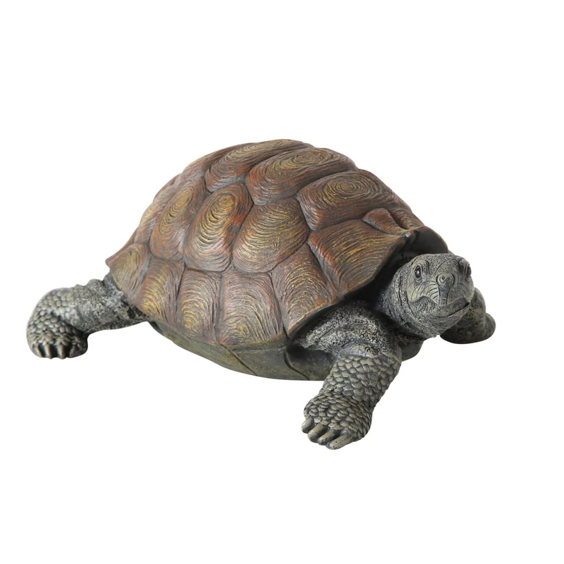 BOLTZE Slomo Tortoise (Decorative Garden/Indoor, Real Design, Dimensions 34 x 25 x 14 cm, Figure Made of Plastic) 3784300, Resin, Multicoloured, 1-Pack