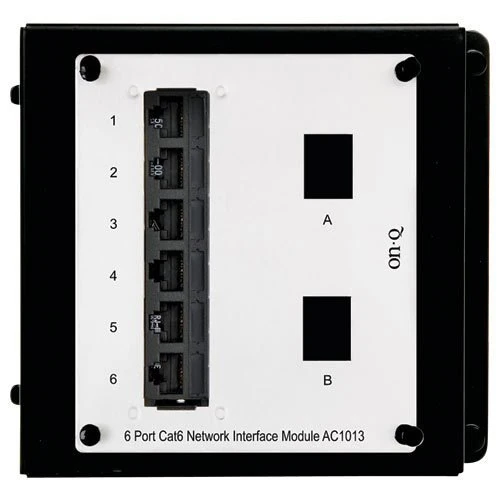 On-Q AC1013 RJ45, 6 Port, Cat 5e