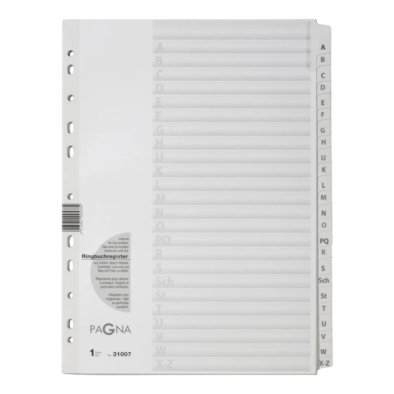 Pagna 31007-08 Index A-Z White