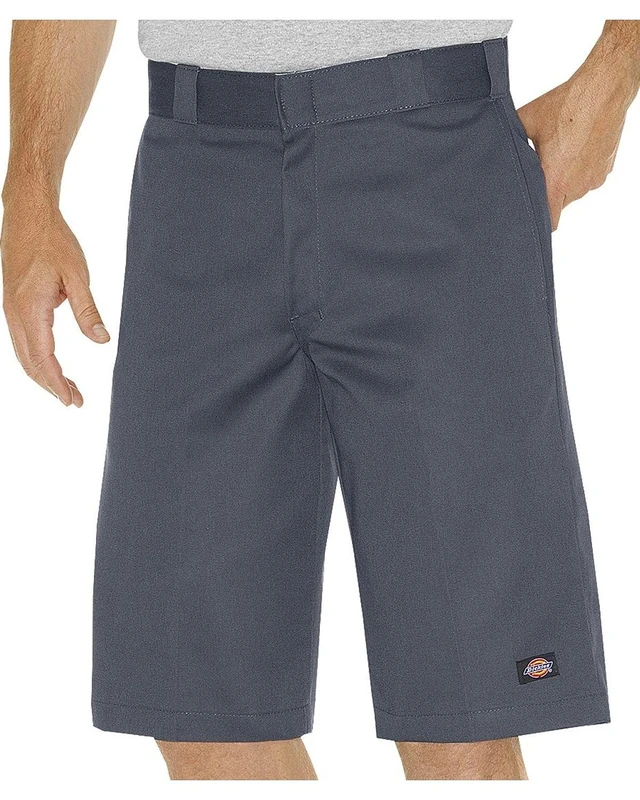 Dickies Mens 13 Inch Relaxed Fit Multi-Pocket Short, Charcoal Gray, 34