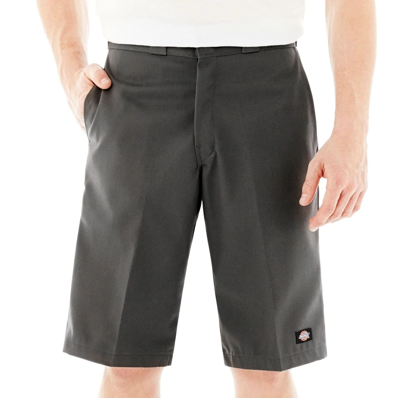 Dickies Mens 13 Inch Relaxed Fit Multi-Pocket Short, Charcoal Gray, 32