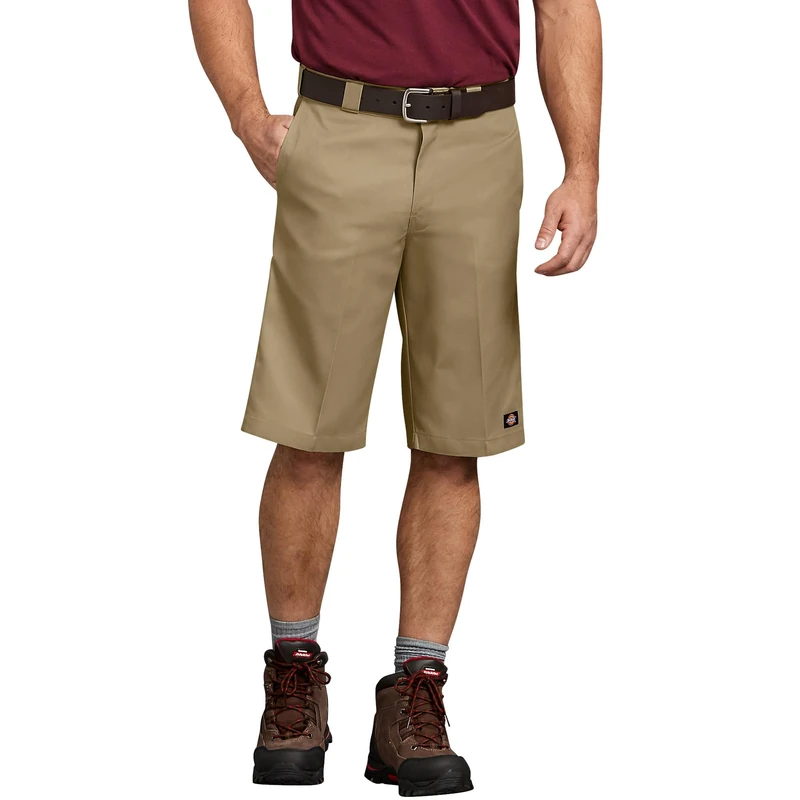 Dickies Men's 13-Inch Relaxed-Fit Multi-Pocket Short, Khaki, 38