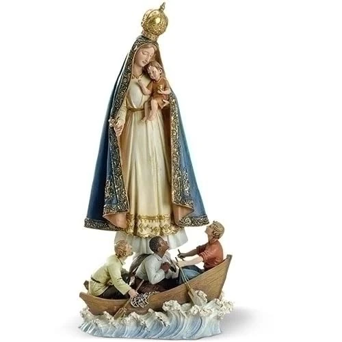 Joseph's Studio 13" Caridad Del Cobre Virgin Mother Renaissance Statue.