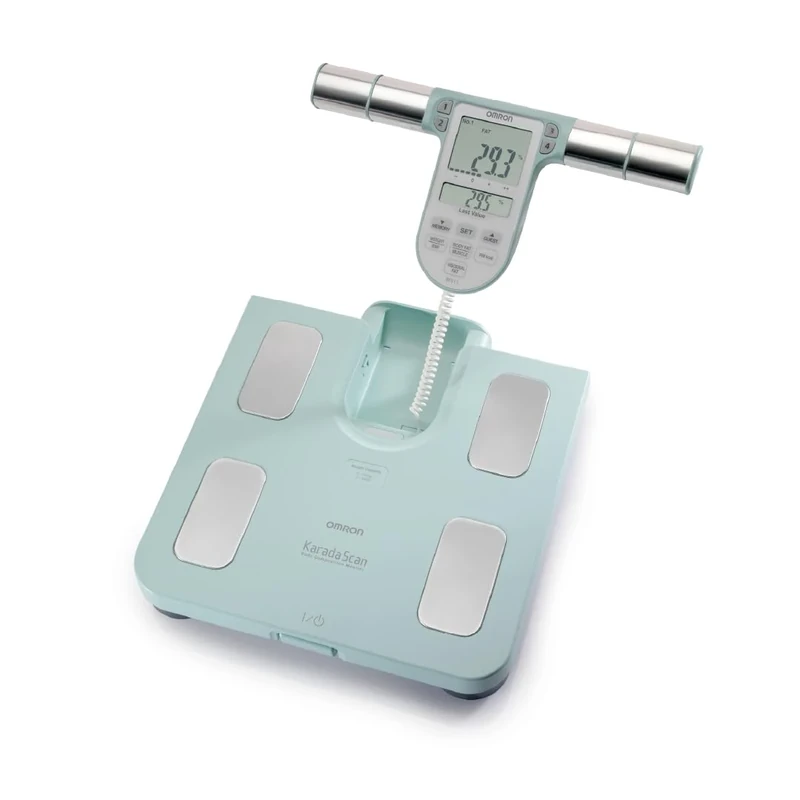OMRON BF511 Full Body Composition Monitor with 8 Sensors - Tracks Weight, Body Fat, BMI, and More - Family-Friendly Scale (from 6 Years) - 150 kg / 330 lbs Capacity