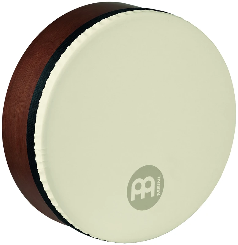 Meinl Percussion Bendir Drum Instrument - Small Hand Drum with Strings and Synthetic Skin - 12 Inches - Tunable - Siam Oak, Brown (FD12BE-TF)