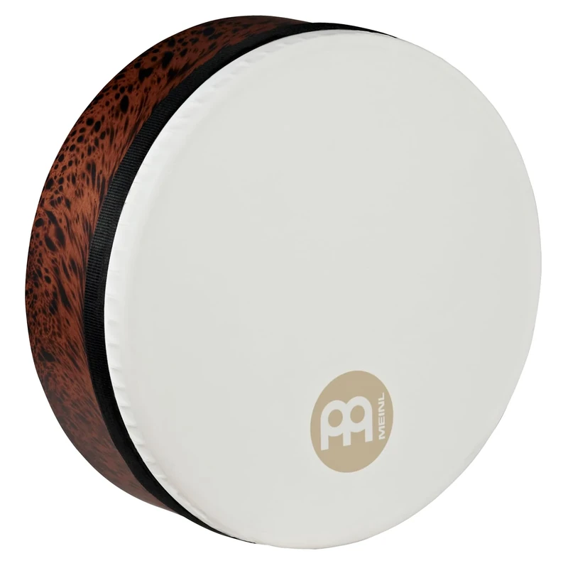 Meinl Percussion Mizhar Drum Instrument - Small Handdrum with Synthetic Skin - Diameter 12 Inches - Tunable - Siam Oak, Brown (FD12T-D-TF)