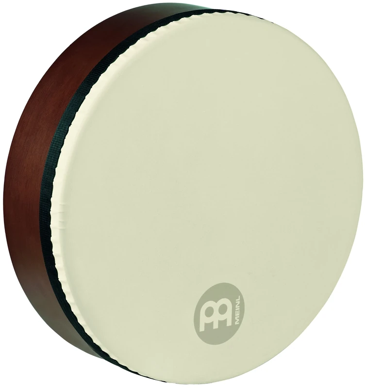 Meinl Percussion Bendir Drum Instrument - Medium-Small Hand Drum with Strings and Synthetic Skin - 14 Inches - Tunable - Siam Oak, Brown (FD14BE-TF)