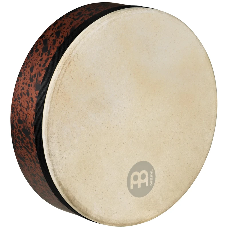 Meinl Percussion Mizhar Drum Instrument - Medium-Small Hand Drum with Goat Skin - Diameter 14 Inches - Tunable - Siam Oak, Brown (FD14T-D)