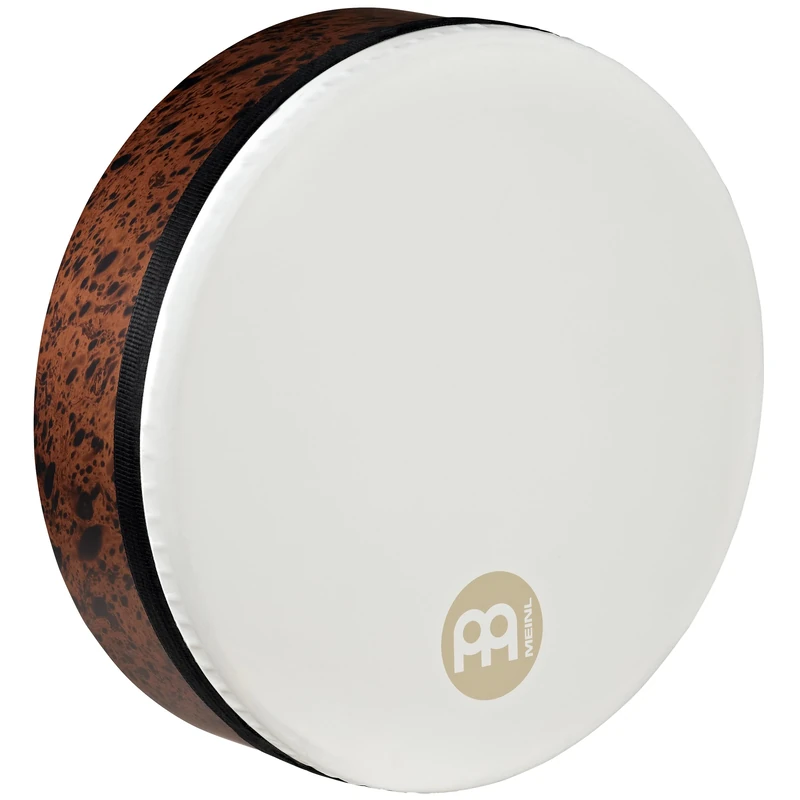 Meinl Percussion Mizhar Drum Instrument - Medium-Small Handdrum with Synthetic Skin - Diameter 14 Inches - Tunable - Siam Oak, Brown (FD14T-D-TF)