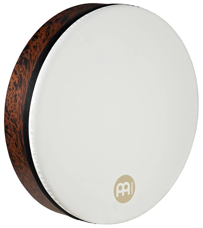 Meinl Percussion Mizhar Drum Instrument - Large Handdrum with Synthetic Skin - Diameter 18 Inches - Tunable - Siam Oak, Brown (FD18T-D-TF)