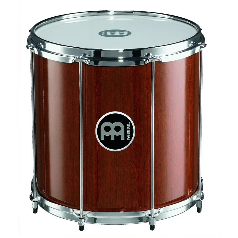Meinl Percussion Traditional Wood Repinique - Small Hand Drum with Synthetic Head - 12 Inches Height - Siam Oak, Brown (RE12AB-M)