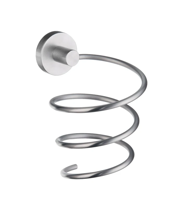 Smedbo Home Hairdryer Holder, Brass, Silver, 13.9 x 12 x 15.5 cm