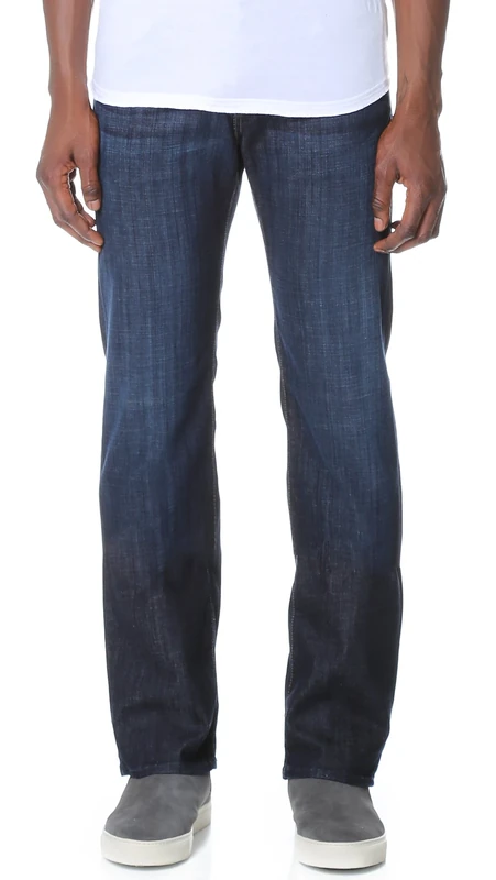 7 For All Mankind Men's Austyn Relaxed Fit Straight Leg Jeans, Los Angeles, 29W x 36L