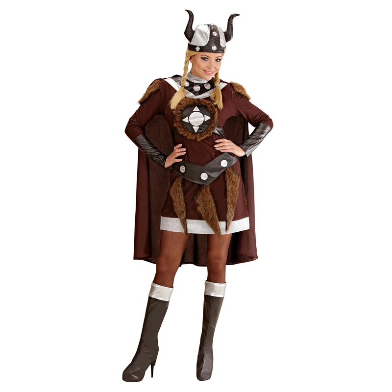 Ladies Viking Viktoria Costume Large UK 14-16 for Sparticus Roman Gladiator Fancy Dress