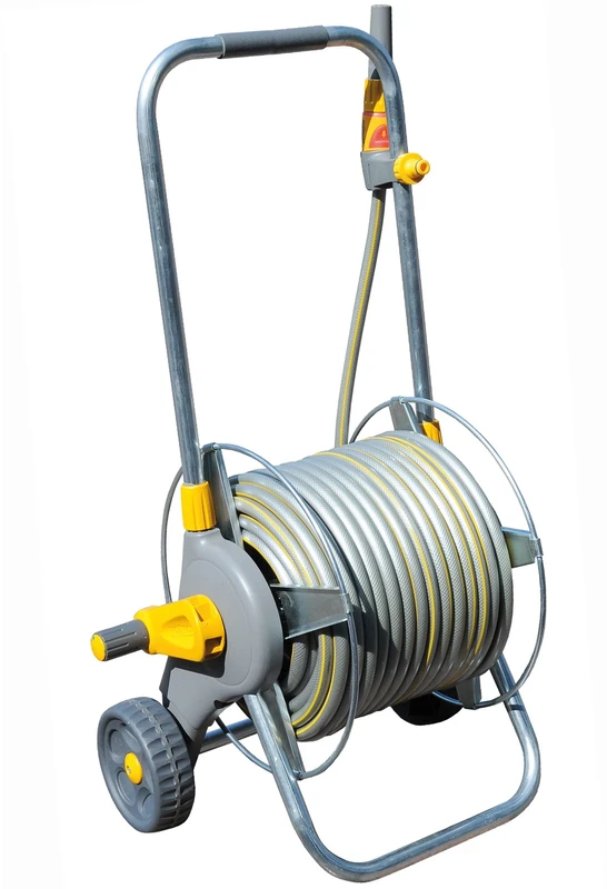 Hozelock 2436P0000 Pro Metal Cart with 30m Hose, Grey, 385.0 mm*510.0 mm*465.0 mm