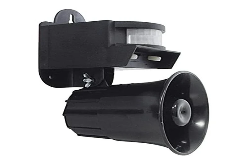 Unbekannt Blank Bird Scarer Birdch Fibre with Motion Detector, Black, 200 x 120 x 90 mm - Image 1