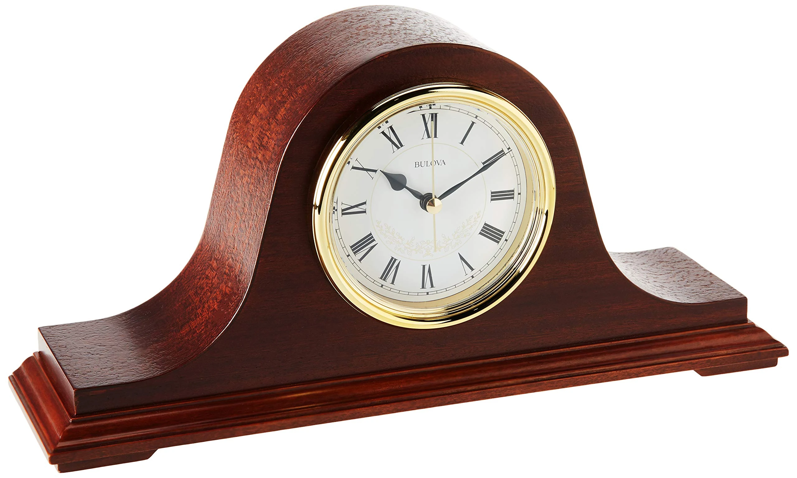 Bulova B1929 Annette II Chiming Clock, Wood, Mahogany