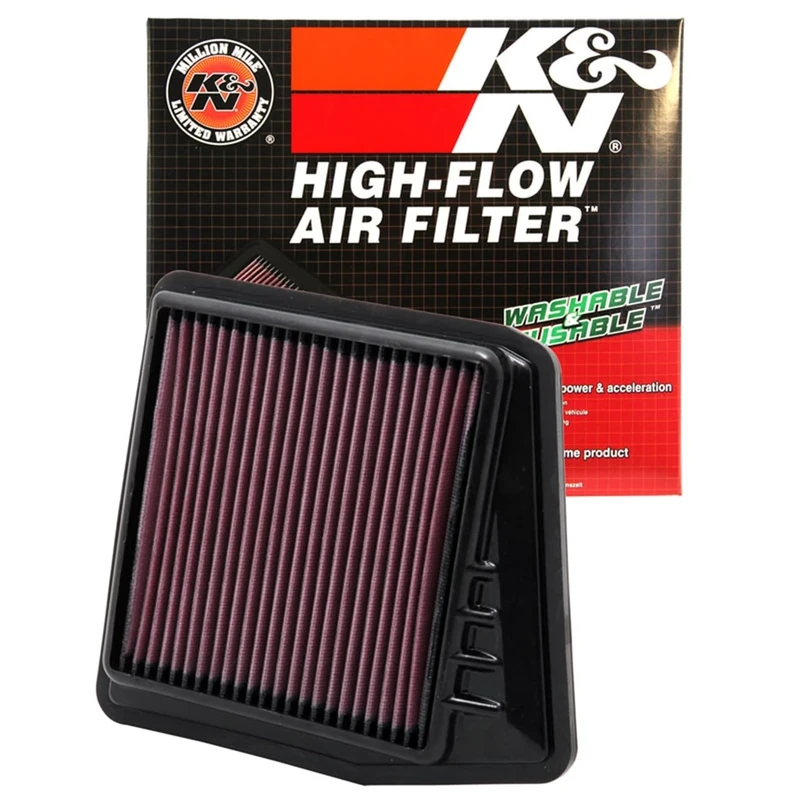 K&N Engine Air Filter: High Performance, Premium, Washable, Panel Filter: 2008-2015 (Accord IX, TSX), 33-2430
